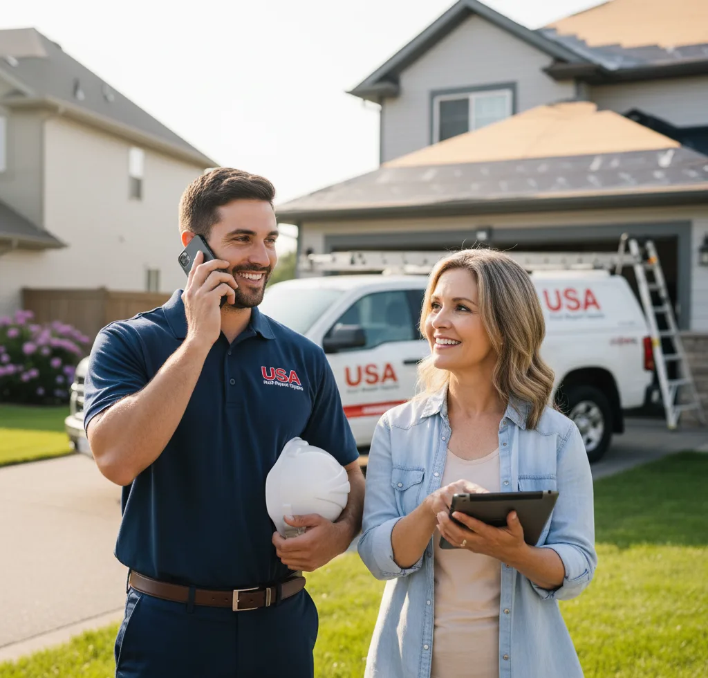 USA Roof Repair Experts customer support in Erin
